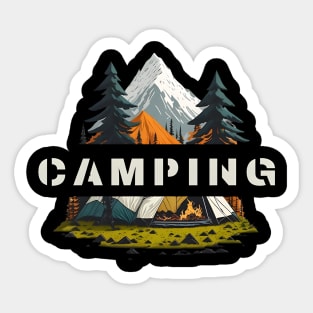 Camping Sticker